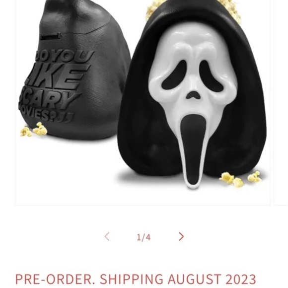 Scream 6 VI Popcorn Bucket Movie 2023 Tub Ghost Face Horror Cinema Collectible - Picture 5 of 5